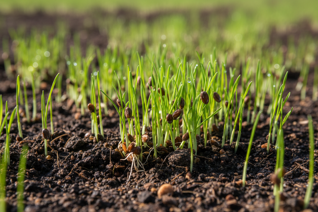 How long does grass take to grow in the UK?